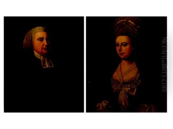 Portrait Of Reverend Stinton, Prebendary Of Dromore In Ireland (+ Rebecca Stinton; Pair) - view 1