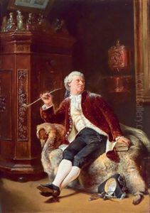 Der Raucher by Charles Antoine Joseph Loyeux