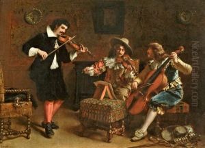 La Partie De Musique by Charles Antoine Joseph Loyeux