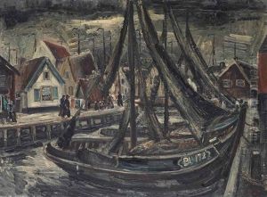 The Harbour Of Bunschoten The Harbour Of Bunschoten
