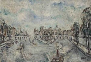 Ile De La Cite With The Pont Neuf, Paris by Adriaan Lubbers