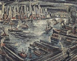 The Hudson River, New York by Adriaan Lubbers