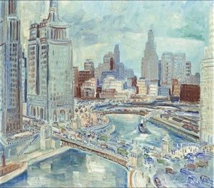 Wacker Drive Chicago by Adriaan Lubbers