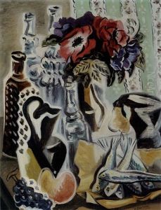 Still Life With Mandolin by Adriaan Lubbers