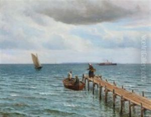 View From Snekkersten Towards The Island Of Hven by Holger Luebbers