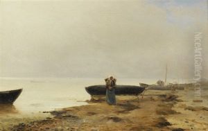Fischer Am Strand by Holger Luebbers