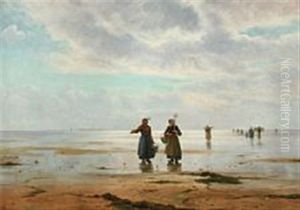 Costal Scenery With Oyster Collectors