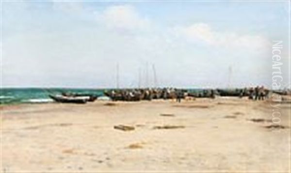 Plenty Of Fishermen On The Beach - view 1