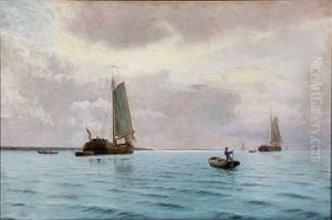 Seascape With Sailing Ships And Boats