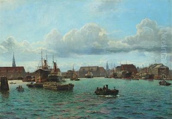 Scene From The Port Of Copenhagen - view 1
