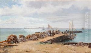 Summer Day At Snekkersten Harbour, Denmark by Holger Luebbers