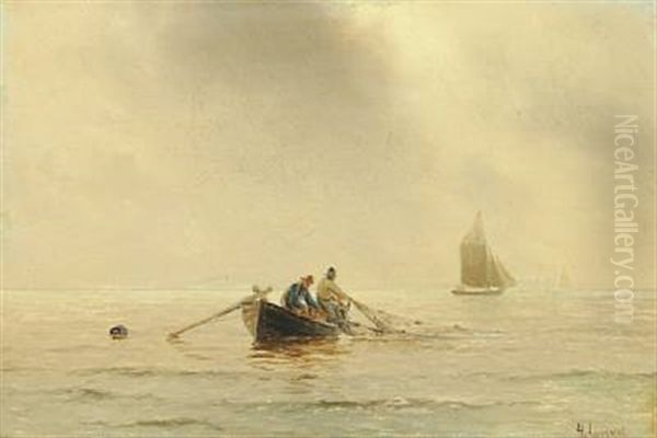 Fishermen Pulling In The Net - view 1