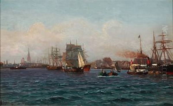 The Entrance To Copenhagen Harbour - view 1