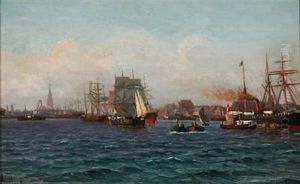 The Entrance To Copenhagen Harbour by Holger Luebbers