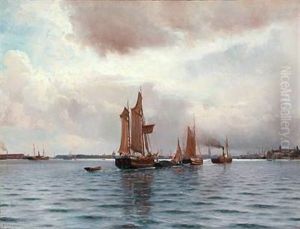 At The Entrance To Copenhagen Harbour by Holger Luebbers