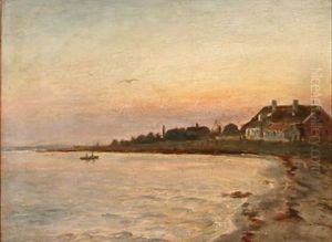 Late Evening At A Coast by Holger Luebbers