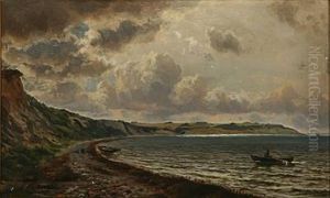 Coastal Scene On A Cloudy Autumn Day