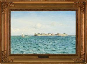 View Of Trekroner Off The Coast Of Copenhagen by Holger Luebbers