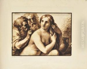 Suzanne Et Les Vieillards by Pietro Benvenuti