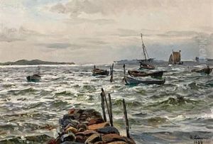 Prams In Windy Weather by Holger Luebbers