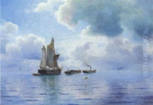 Marine Med Sejlskibe Og Slaebebad