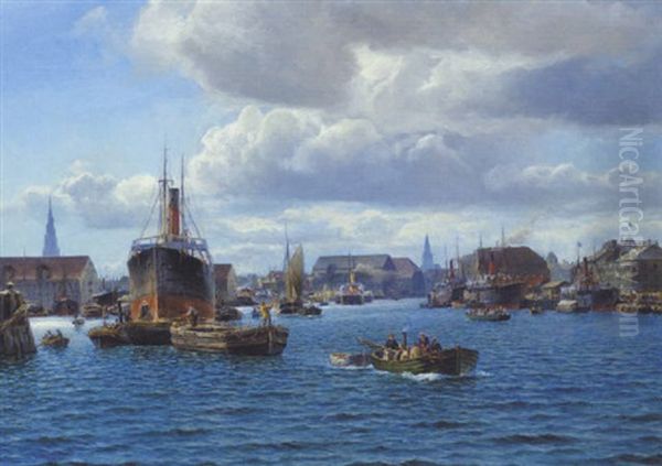 Livlig Trafik I Kobenhavns Havn - view 1