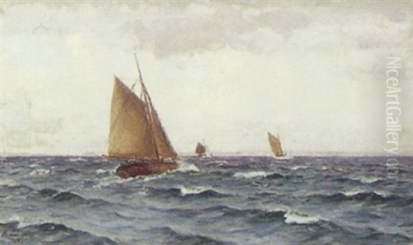Marine Med Skibe Pa Havet - view 1
