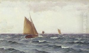 Marine Med Skibe Pa Havet by Holger Luebbers