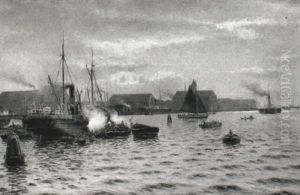 Fra Kobenhavns Havn by Holger Luebbers