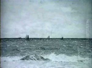 Marine Med Skibe Pa Havet by Holger Luebbers