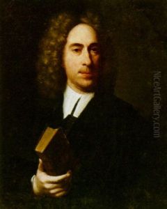 A Portrait Of A Magistrat, Aged 52, Wearing Black Costume And Holding A Book