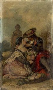 Majo Y Maja by Eugenio Lucas Velazquez