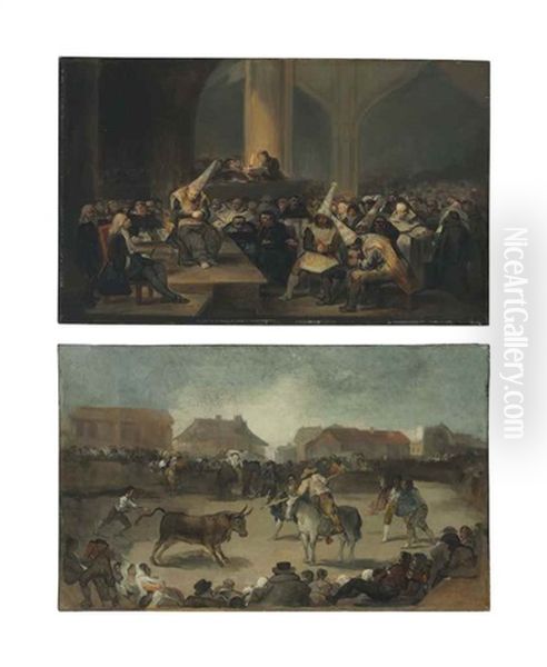 The Inquisition; And A Bullfight by Eugenio Lucas Velazquez