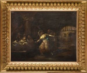 En La Taberna by Eugenio Lucas Velazquez
