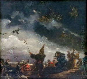 Scene De Sorcellerie by Eugenio Lucas Velazquez