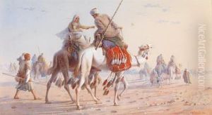 Karawane In Der Wuste by Joseph-Austin Benwell