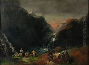 Paisaje Con Personajes