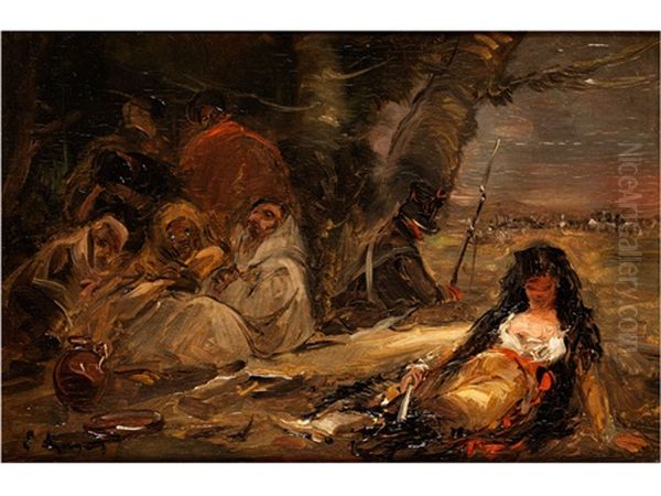Szene Aus Den Spanischen Kriegen Der Napoleonzeit Mit Maja Im Vordergrund - view 1
