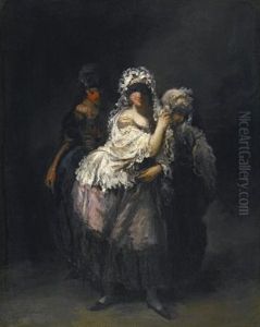 Three Women by Eugenio Lucas Velazquez