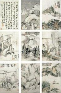 Landscapes In The Styles Of Ancient Masters by Dai Benxiao
