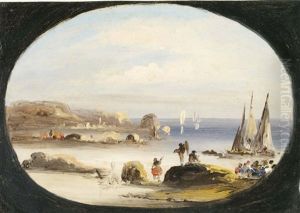 Paysage De Bord De Mer by Eugenio Lucas Velazquez