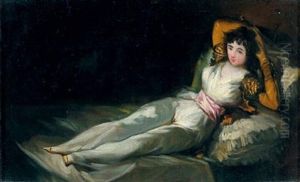 Maja Vestida (after Goya) by Eugenio Lucas Velazquez