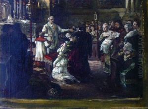 Le Bapteme by Eugenio Lucas Velazquez