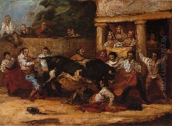 Capea De Pueblo (bullfighting In A Village) - view 1