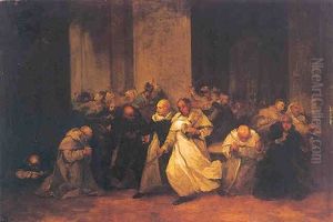 Expulsion De Los Frailes by Eugenio Lucas Velazquez