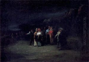 El Regreso De La Aldea by Eugenio Lucas Velazquez