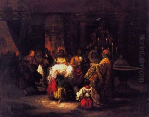 El Bautizo by Eugenio Lucas Velazquez