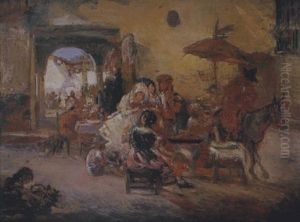 Vieja Friendo Churros by Eugenio Lucas Velazquez