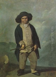 A Peasant by Eugenio Lucas Velazquez