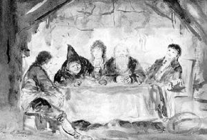 A Tavern Scene by Eugenio Lucas Velazquez
